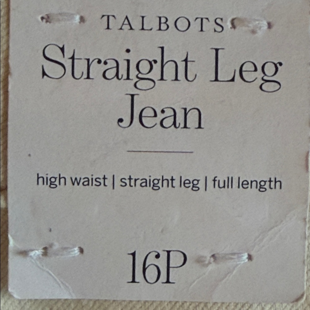 TALBOTS Straight Leg Jean - Picture 10 of 12